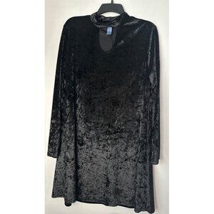 M. Fasis Black Velvet Dress Women’s L Witchy Whimsigoth Grunge Goth retro y2k